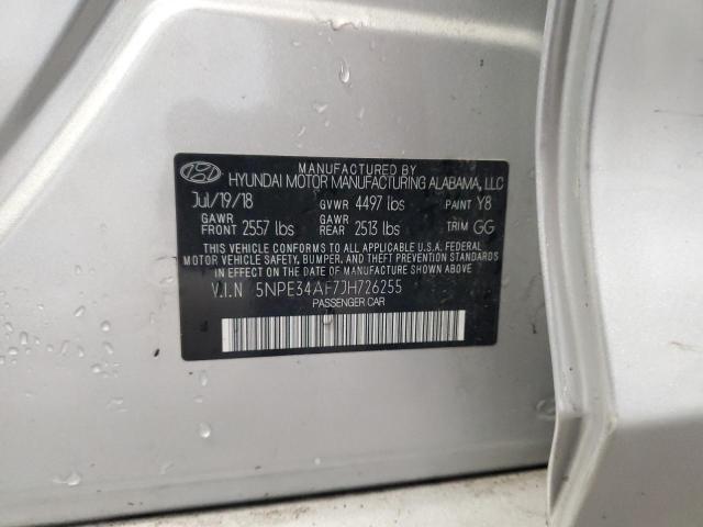 2018 HYUNDAI SONATA SPO - 5NPE34AF7JH726255