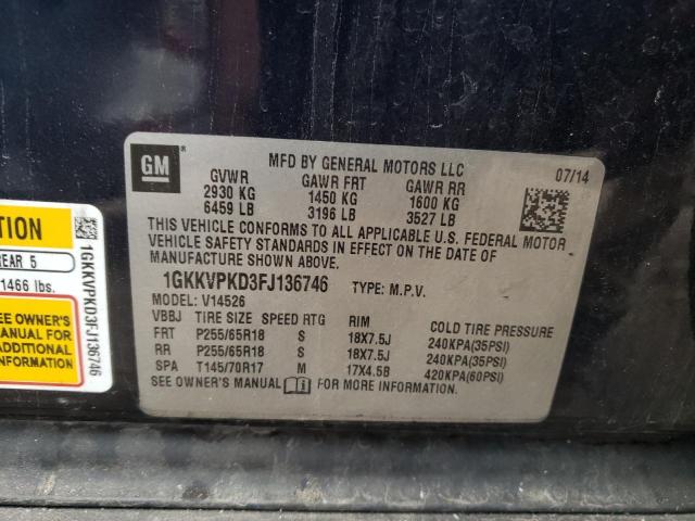 2015 GMC ACADIA SLE 1GKKVPKD3FJ136746