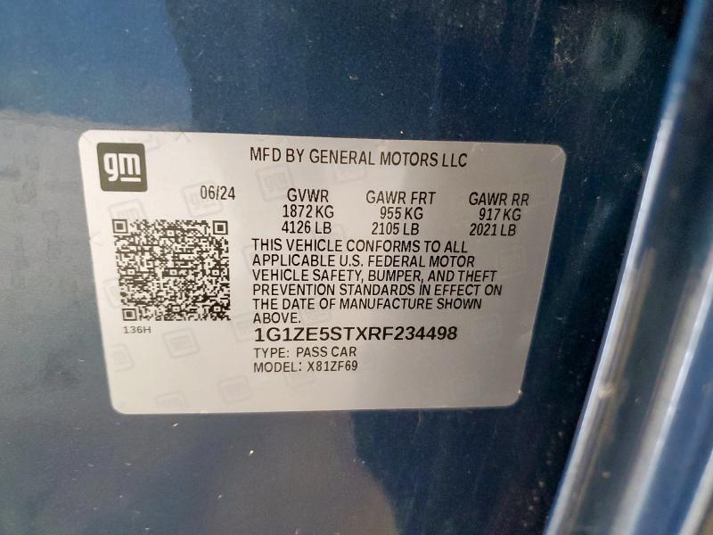 2024 CHEVROLET MALIBU PRE - 1G1ZE5STXRF234498