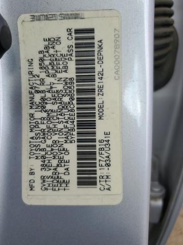 2012 TOYOTA COROLLA BA - 5YFBU4EE8CP065598