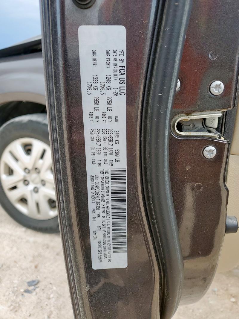 2020 DODGE JOURNEY SE 3C4PDCABXLT180390