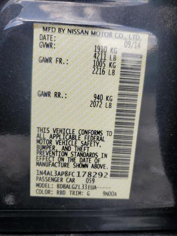 2015 NISSAN ALTIMA 2.5 1N4AL3AP8FC178292