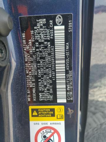 2016 TOYOTA CAMRY LE 4T4BF1FK0GR556562