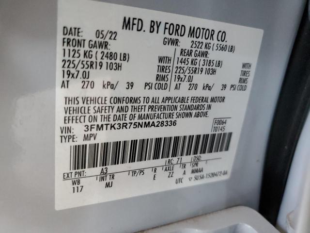 2022 FORD MUSTANG MA - 3FMTK3R75NMA28336