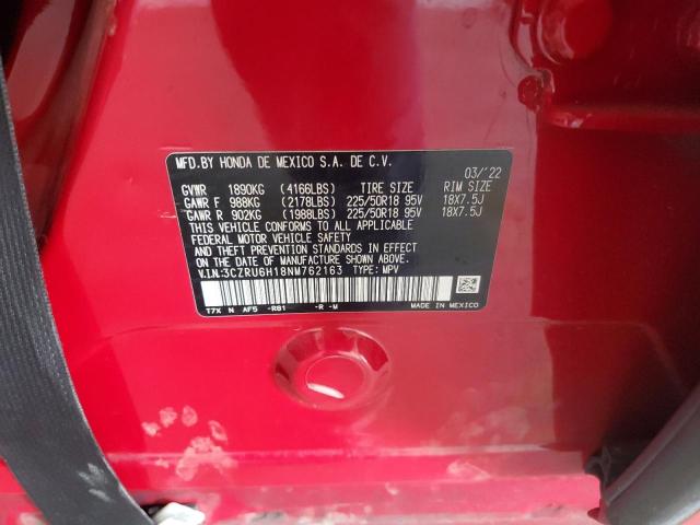 2022 HONDA HR-V SPORT 3CZRU6H18NM762163