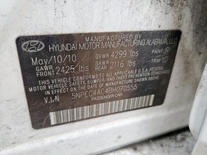 2011 HYUNDAI SONATA SE - 5NPEC4AC4BH070555