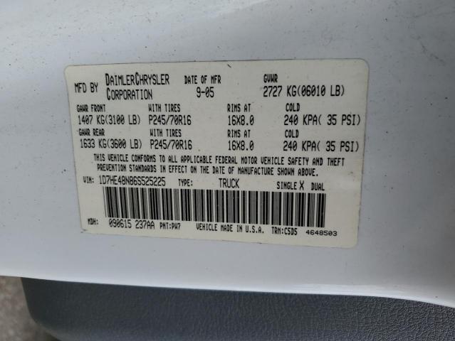 2006 DODGE DAKOTA QUA #3242655581