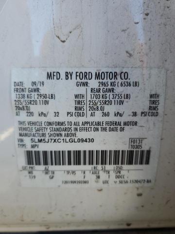 2020 LINCOLN AVIATOR RE 5LM5J7XC1LGL09430