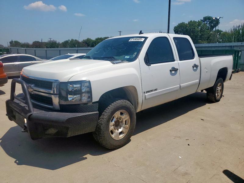 CHEVROLET SILVERADO 2007 white crew pic diesel 1GCHK23627F533502 photo #1