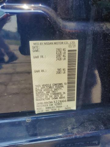 2019 NISSAN ALTIMA S 1N4BL4BV2KN322666
