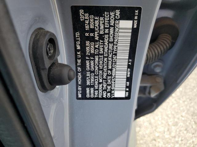 2021 HONDA CIVIC EX - SHHFK7H68MU211247