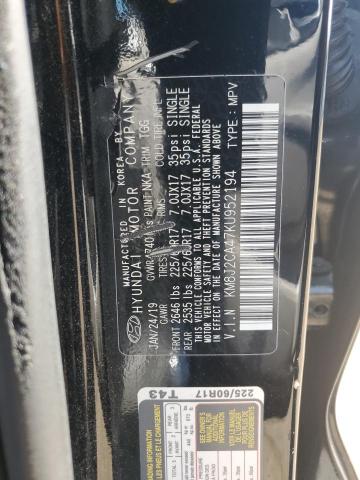 2019 HYUNDAI TUCSON SE KM8J2CA47KU952194