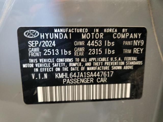 2025 HYUNDAI SONATA SEL KMHL64JA1SA447617
