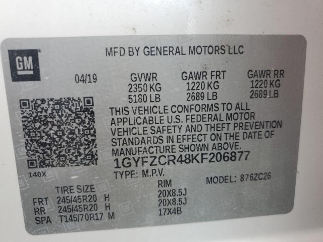 2019 CADILLAC XT4 PREMIU 1GYFZCR48KF206877