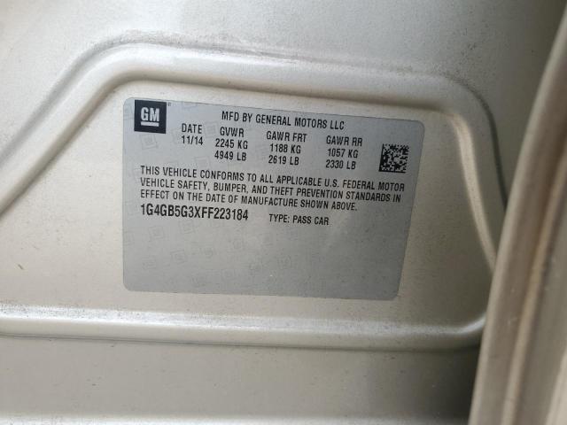 2015 BUICK LACROSSE 1G4GB5G3XFF223184