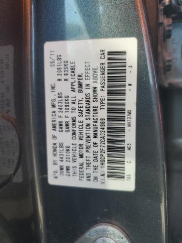 2012 HONDA ACCORD EX - 1HGCP2F72CA024969