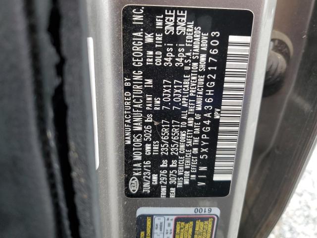 2017 KIA SORENTO LX 5XYPG4A36HG217603