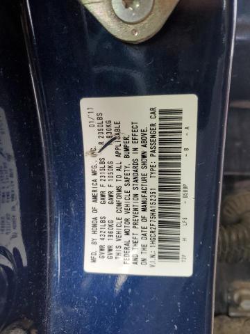 2017 HONDA ACCORD EX 1HGCR2F75HA152351