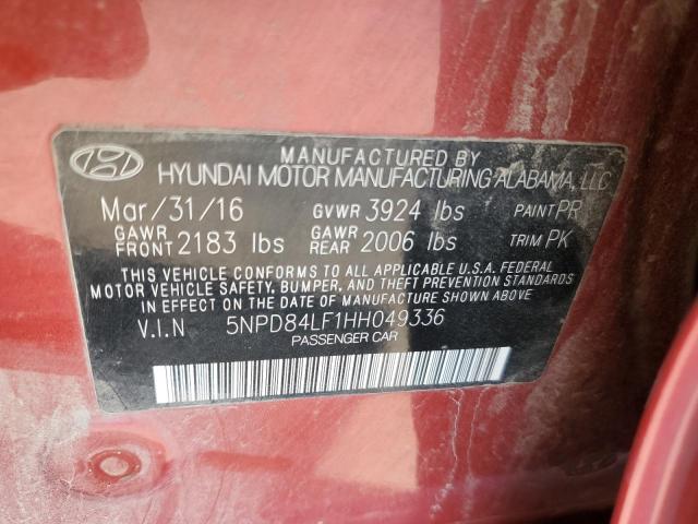2017 HYUNDAI ELANTRA SE - 5NPD84LF1HH049336