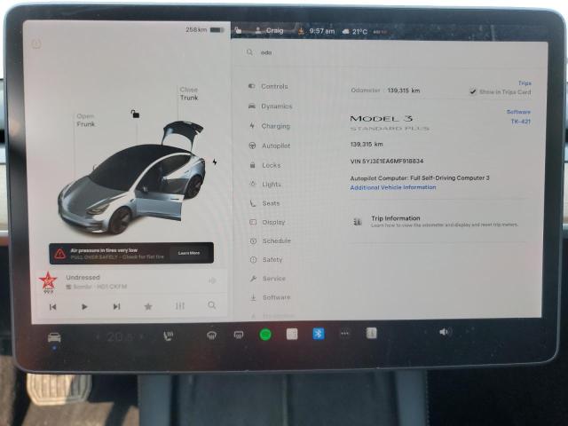 2021 TESLA MODEL 3 5YJ3E1EA6MF918834