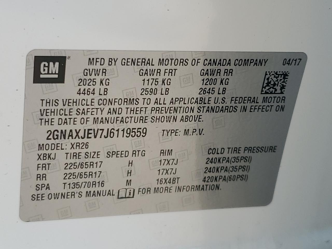 CHEVROLET EQUINOX LT