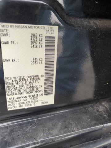 2022 NISSAN ALTIMA SV 1N4BL4DVXNN408339