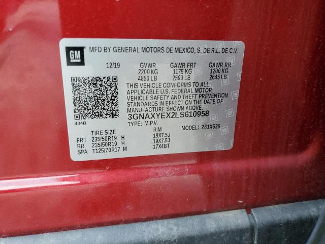 2020 CHEVROLET EQUINOX PR - 3GNAXYEX2LS610958