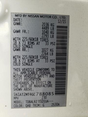 2016 NISSAN ROGUE S 5N1AT2MT4GC788085