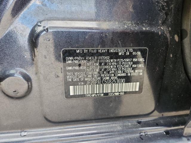 2016 SUBARU CROSSTREK JF2GPALC5G8253690