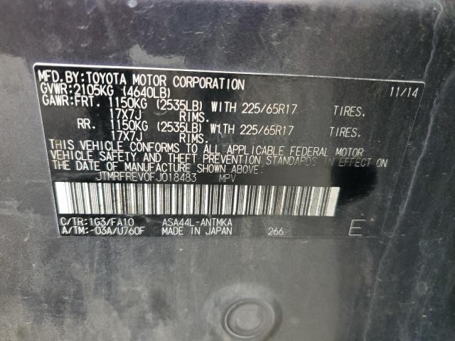 2015 TOYOTA RAV4 XLE JTMRFREV0FJ018483