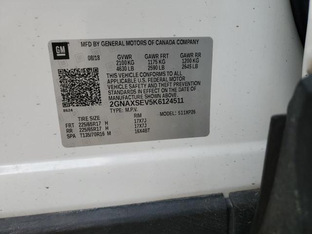 2019 CHEVROLET EQUINOX LS - 2GNAXSEV5K6124511