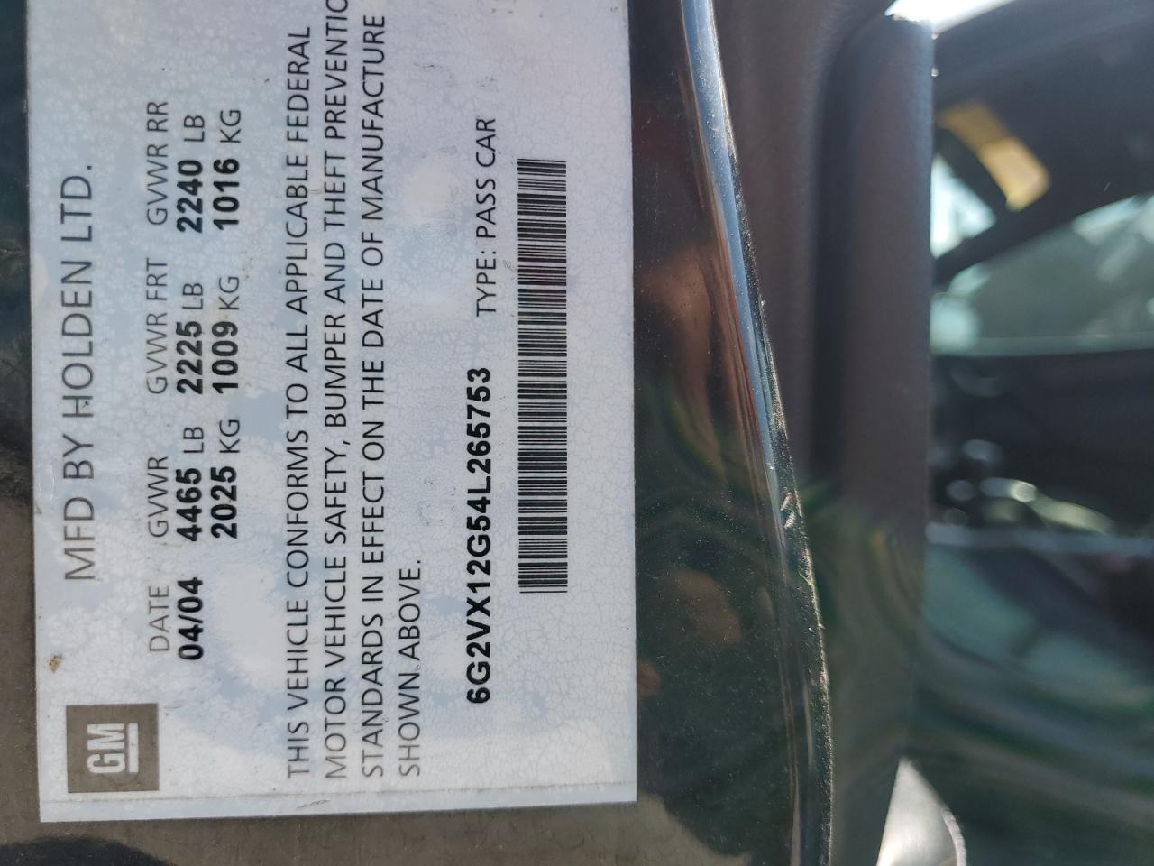 Lot #3302895899 2004 PONTIAC GTO