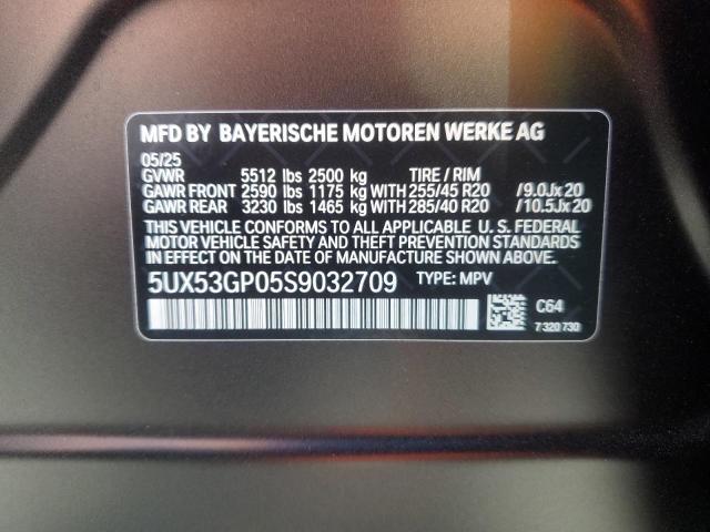 2025 BMW X3 30 XDRI 5UX53GP05S9032709