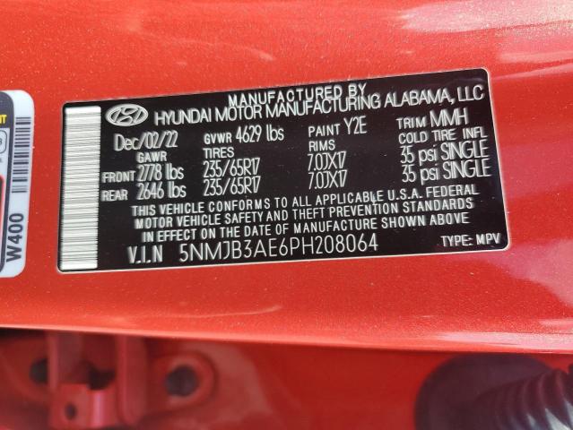 2023 HYUNDAI TUCSON SEL 5NMJB3AE6PH208064