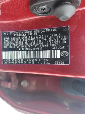 2018 TOYOTA CAMRY L 4T1B11HK9JU507647