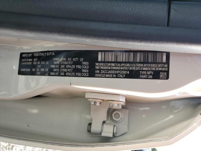 2017 JEEP RENEGADE L ZACCJABB3HPG29014