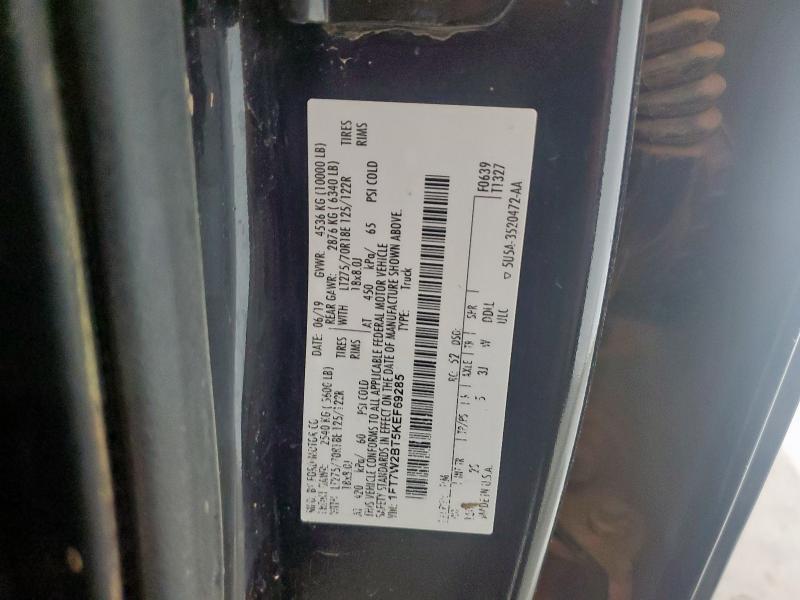 2019 FORD F250 SUPER DUTY 1FT7W2BT5KEF69285