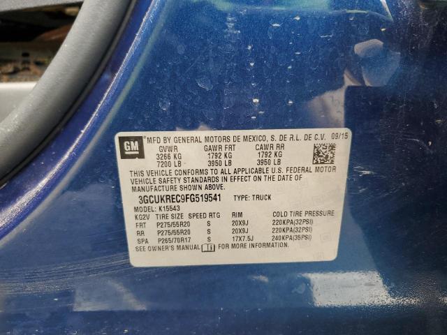 2015 CHEVROLET SILVERADO - 3GCUKREC9FG519541