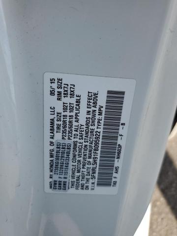 2015 HONDA ODYSSEY TO 5FNRL5H91FB095922