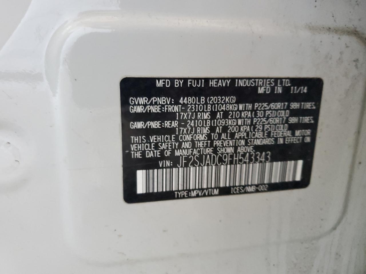 SUBARU FORESTER 2.5I PREMIUM