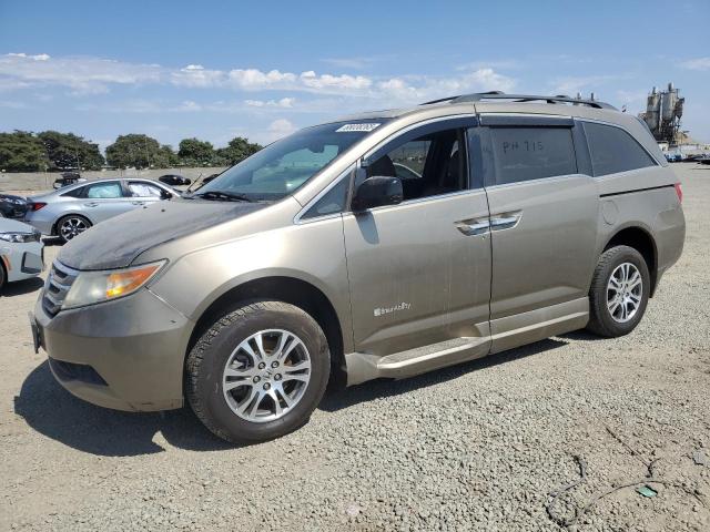 HONDA ODYSSEY EX 2012 tan  Gasoline 5FNRL5H67CB071870 photo #1