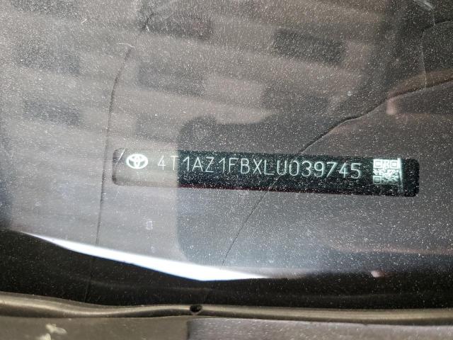 2020 TOYOTA AVALON XLE 4T1AZ1FBXLU039745