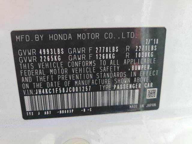 2018 ACURA RLX TECH JH4KC1F58JC001257