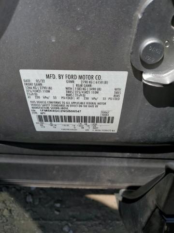 2022 FORD EXPLORER S 1FM5K8GC2NGB08547