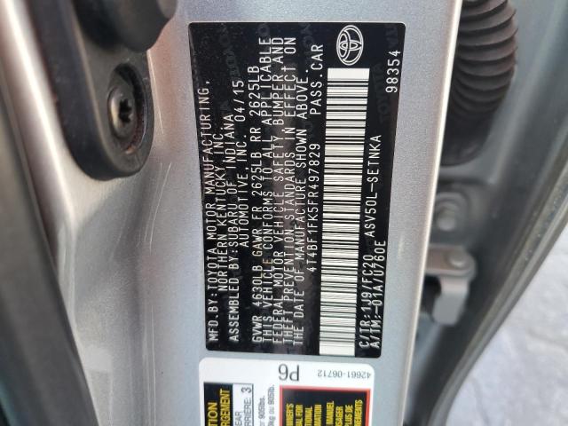 2015 TOYOTA CAMRY LE - 4T4BF1FK5FR497829