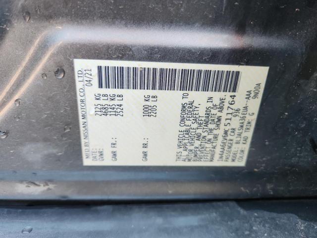 2021 NISSAN MAXIMA SR 1N4AA6EV6MC511764