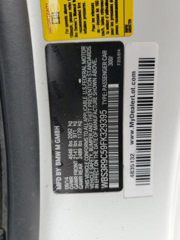 2015 BMW M4 WBS3R9C59FK329395
