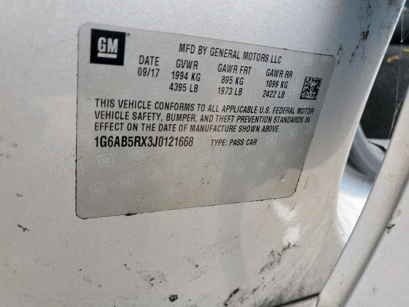 2018 CADILLAC ATS LUXURY 1G6AB5RX3J0121668