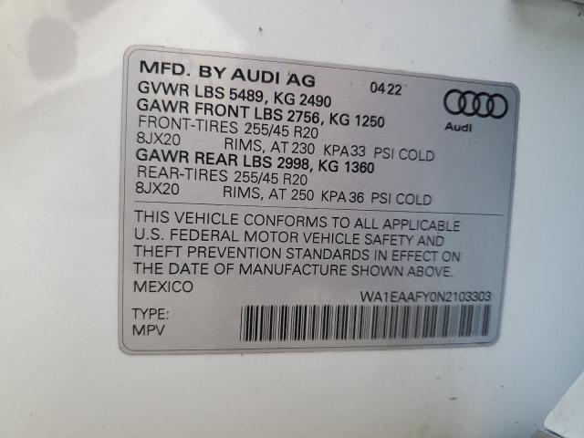 2022 AUDI Q5 PREMIUM #3303856510