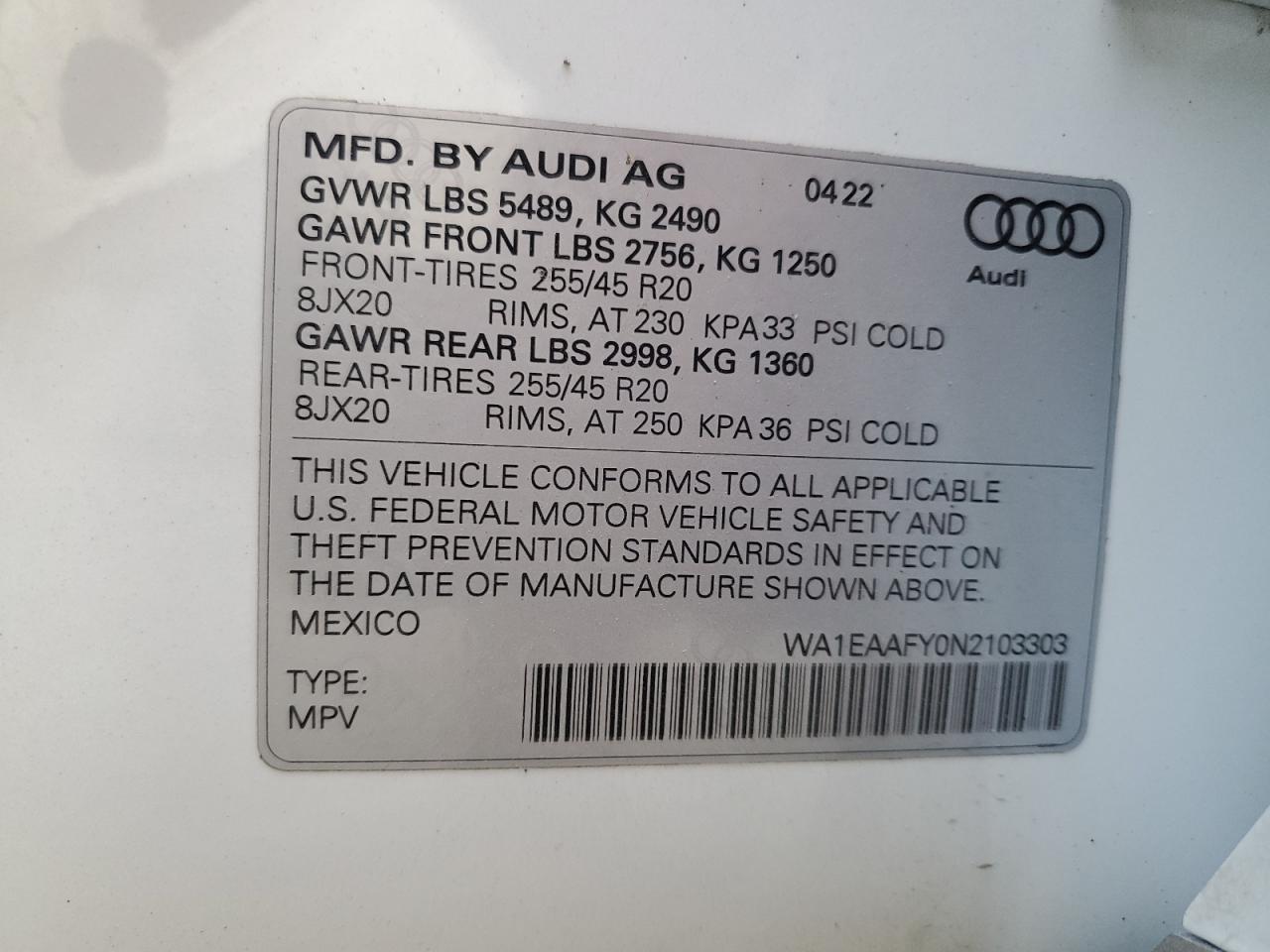 AUDI Q5 PREMIUM PLUS 45